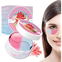 Eye Mask- Máscara para los Ojos- Ojos Parches- Mascarilla Calmante Coral para Ojos-Alivia el Cansancio y Reafirma la…